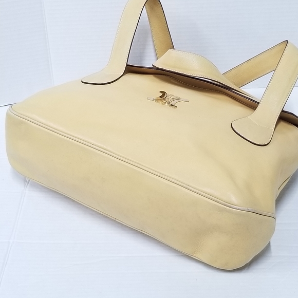 Gorgeous Rare Vintage CÉLINE Triomphe Large Leather Tote handbag - Picture 13 of 16